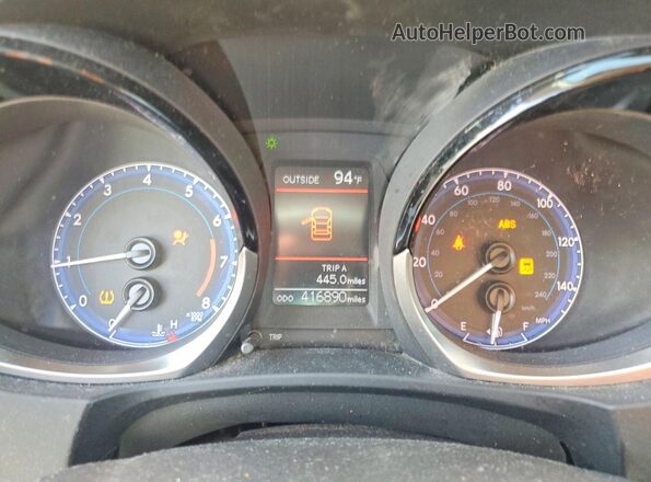 2T1BURHE2GC720093 2016 TOYOTA COROLLA Синий Вид щитка приборов
