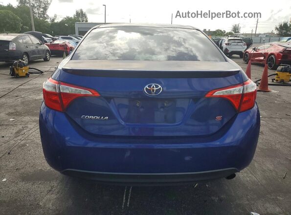 2T1BURHE2GC720093 2016 TOYOTA COROLLA Синий Вид сзади