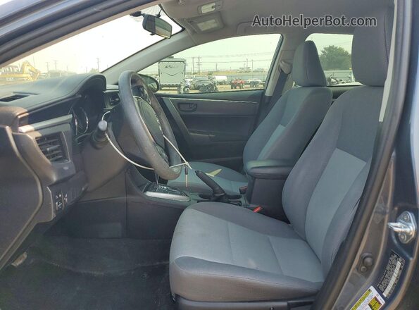 2T1BURHE2GC732809 2016 TOYOTA COROLLA Серый Вид салона спереди