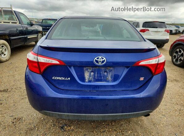 2T1BURHE2GC735256 2016 TOYOTA COROLLA Blue Вид ззаду