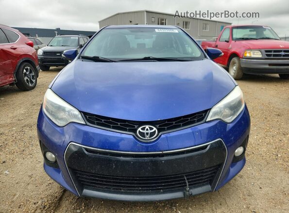 2T1BURHE2GC735256 2016 TOYOTA COROLLA Blue Вид спереду