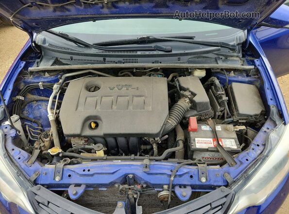 2T1BURHE2GC735256 2016 TOYOTA COROLLA Blue Вид задньої частини салону