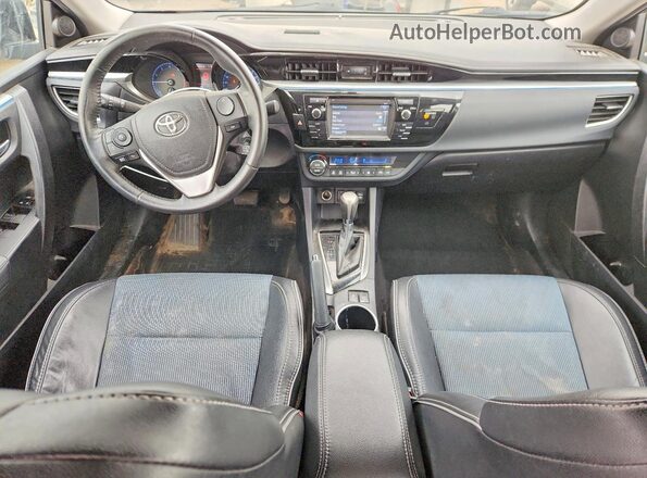 2T1BURHE2GC735256 2016 TOYOTA COROLLA Blue Вид панелі приладів