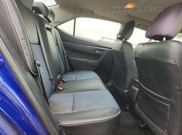 2T1BURHE2GC735256 2016 TOYOTA COROLLA Blue Вид задніх сидінь