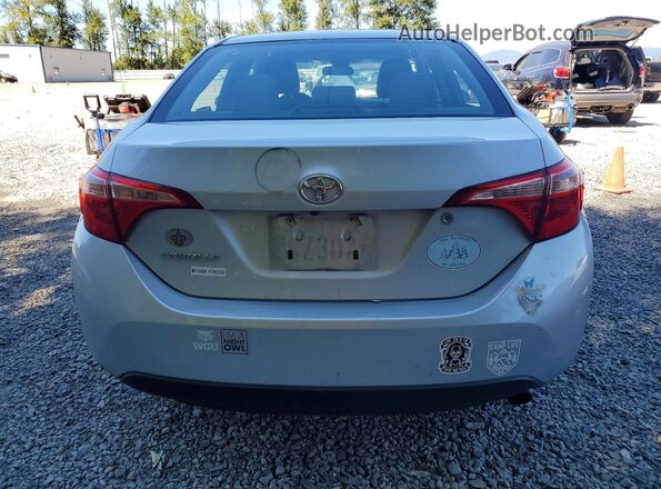 2T1BURHE2HC760787 2017 TOYOTA COROLLA Silver Rear view