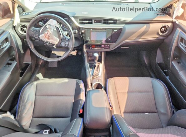 2T1BURHE2HC762569 2017 TOYOTA COROLLA Black Առջևի վահանակի տեսք