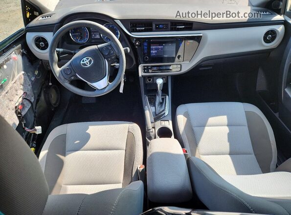 2T1BURHE2HC763513 2017 TOYOTA COROLLA Black Առջևի վահանակի տեսք