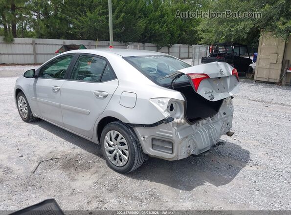 2T1BURHE2HC772051 2017 TOYOTA COROLLA Серебряный Задняя левая четверть