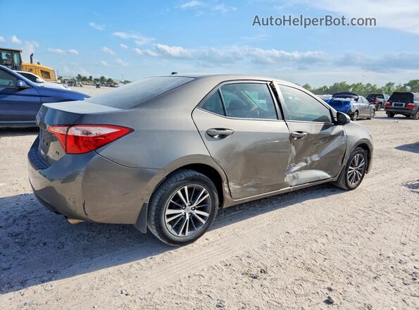 2T1BURHE2HC783437 2017 TOYOTA COROLLA Gray Задня права чверть