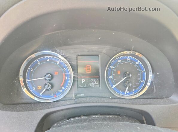 2T1BURHE2HC783437 2017 TOYOTA COROLLA Gray Вид щитка приладів