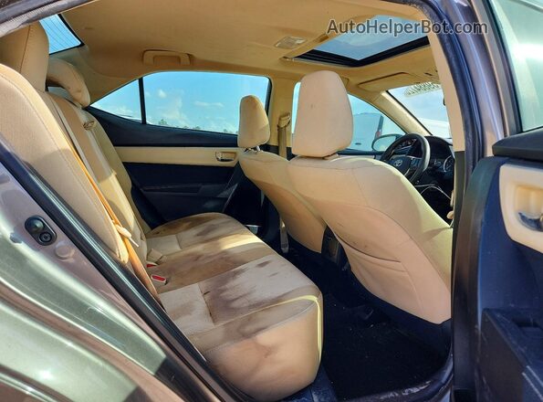 2T1BURHE2HC783437 2017 TOYOTA COROLLA Gray Вид задніх сидінь