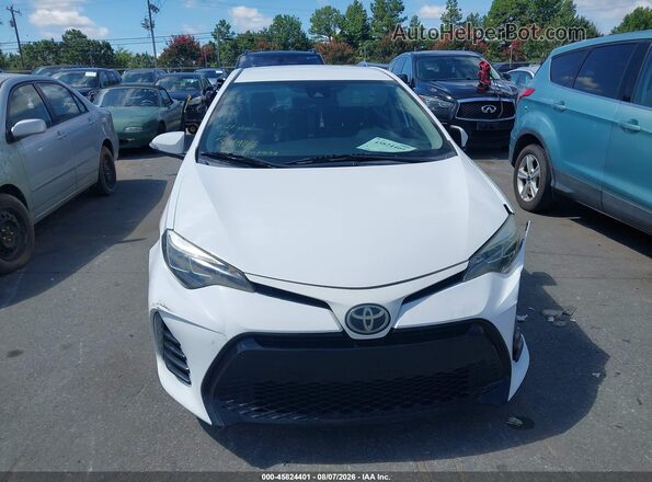 2T1BURHE2HC828392 2017 TOYOTA COROLLA White Widok zestawu wskaźników