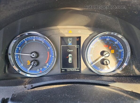 2T1BURHE2HC837495 2017 TOYOTA COROLLA Gray Вид щитка приладів