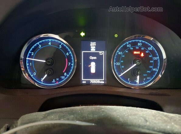2T1BURHE2HC914060 2017 TOYOTA COROLLA Gray Instrument cluster view