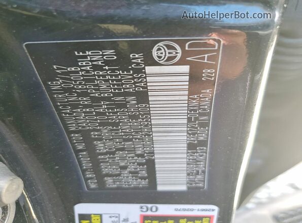 2T1BURHE2HC955109 2017 TOYOTA COROLLA Charcoal Շարժիչի բաժամունքի տեսք