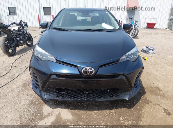 2T1BURHE2JC010022 2018 TOYOTA COROLLA Dark Blue Vista del cuadro de instrumentos