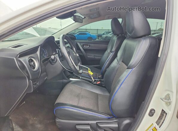 2T1BURHE2JC042341 2018 TOYOTA COROLLA White წინა სალონის ხედი