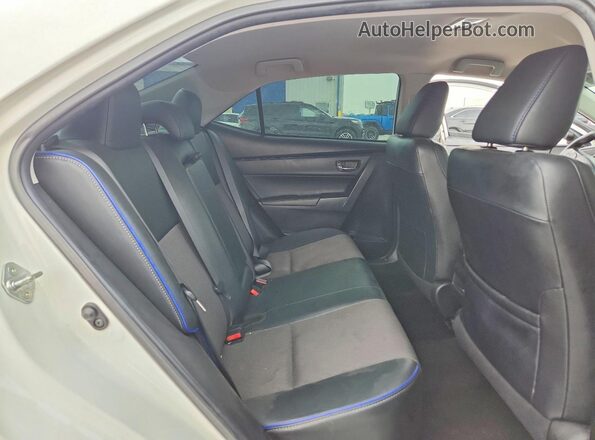 2T1BURHE2JC042341 2018 TOYOTA COROLLA White უკანა სავარძლების ხედი