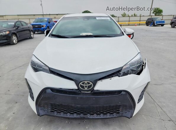 2T1BURHE2JC042341 2018 TOYOTA COROLLA White წინა ხედი
