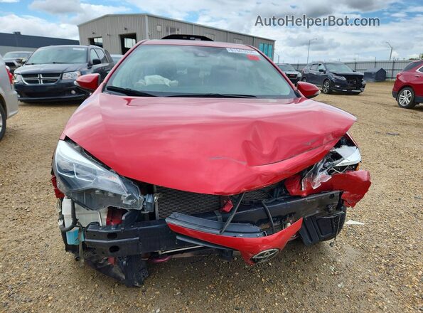 2T1BURHE2JC044588 2018 TOYOTA COROLLA Red Widok z przodu