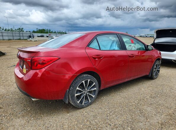 2T1BURHE2JC044588 2018 TOYOTA COROLLA Red Tył prawy