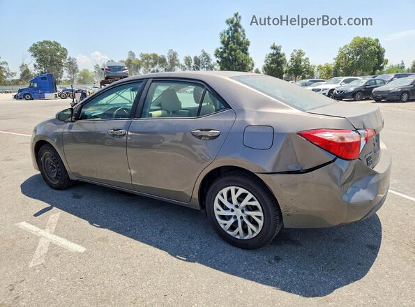 2T1BURHE2JC090115 2018 TOYOTA COROLLA Серый Задняя левая четверть
