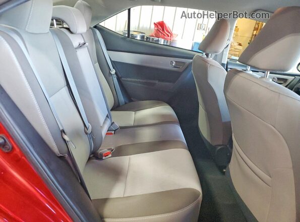2T1BURHE2JC109214 2018 TOYOTA COROLLA Red Rear seats view