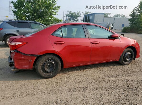 2T1BURHE2JC110069 2018 TOYOTA COROLLA Red უკანა მარჯვენა