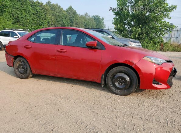 2T1BURHE2JC110069 2018 TOYOTA COROLLA Red წინა მარჯვენა