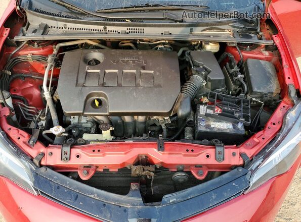 2T1BURHE2JC110069 2018 TOYOTA COROLLA Red უკანა სალონის ხედი