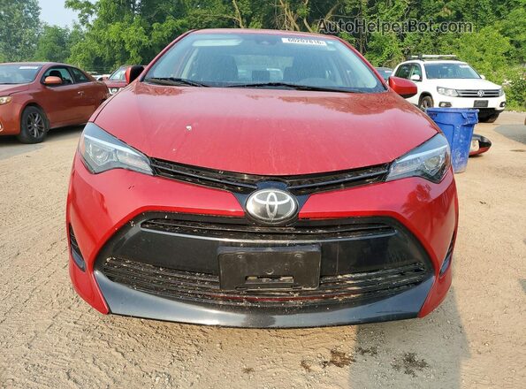 2T1BURHE2JC110069 2018 TOYOTA COROLLA Red წინა ხედი