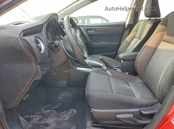 2T1BURHE2JC110069 2018 TOYOTA COROLLA Red წინა სალონის ხედი