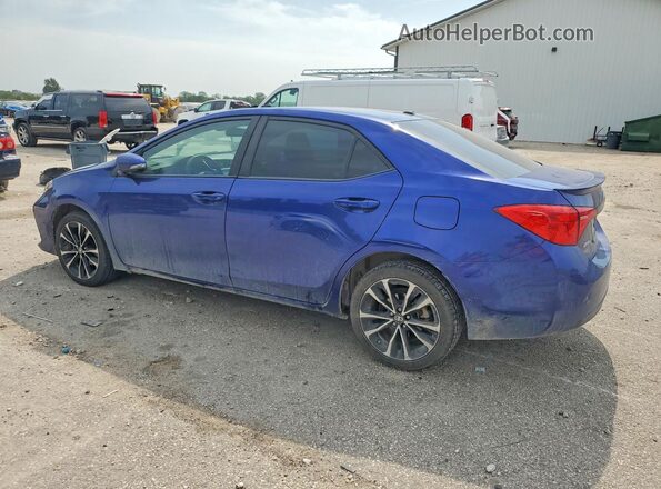 2T1BURHE2JC110993 2018 TOYOTA COROLLA Blue Задня ліва чверть