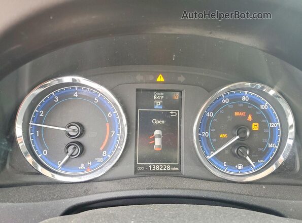 2T1BURHE2JC110993 2018 TOYOTA COROLLA Blue Вид щитка приладів