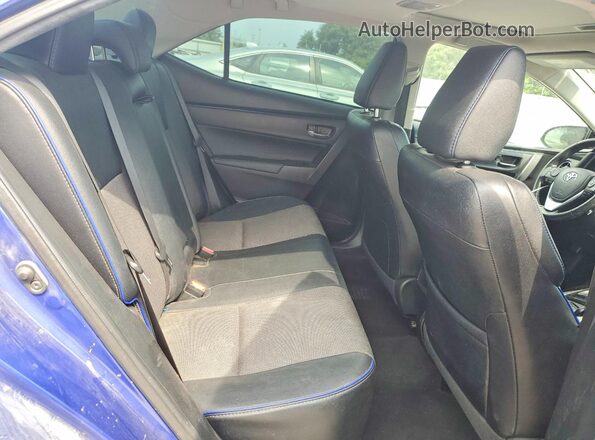 2T1BURHE2JC110993 2018 TOYOTA COROLLA Blue Вид задніх сидінь