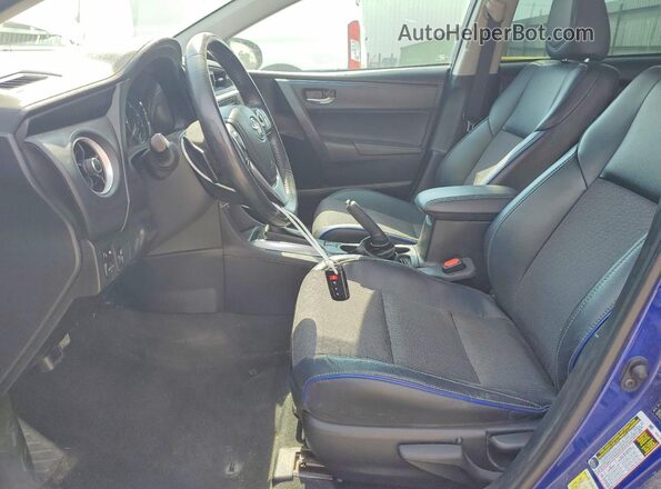 2T1BURHE2JC110993 2018 TOYOTA COROLLA Blue Вид салону спереду