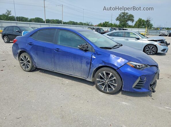 2T1BURHE2JC110993 2018 TOYOTA COROLLA Blue Передня права чверть