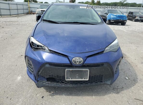 2T1BURHE2JC110993 2018 TOYOTA COROLLA Blue Вид спереду