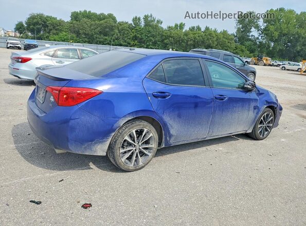 2T1BURHE2JC110993 2018 TOYOTA COROLLA Blue Задня права чверть