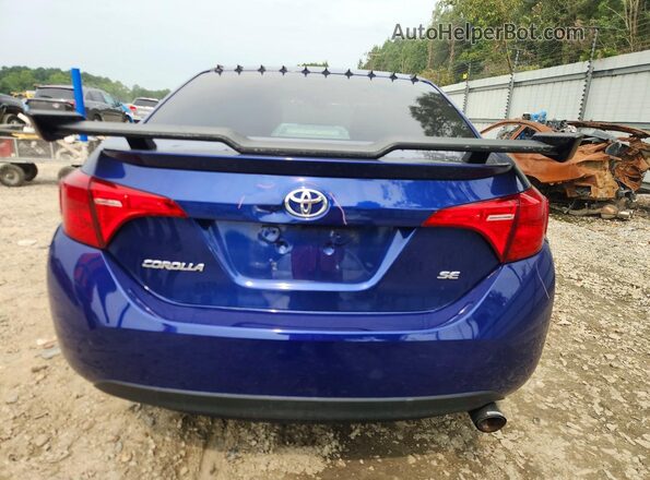 2T1BURHE2JC971901 2018 TOYOTA COROLLA Blue Widok z tyłu
