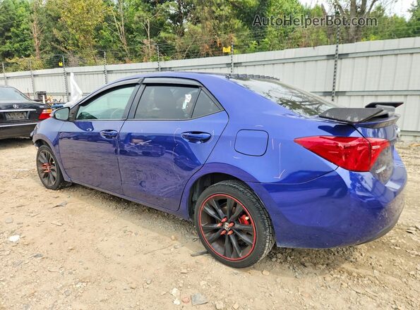 2T1BURHE2JC971901 2018 TOYOTA COROLLA Blue Tył lewy
