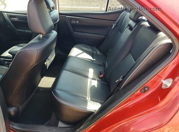 2T1BURHE2KC131716 2019 TOYOTA COROLLA Red Widok tylnych siedzeń