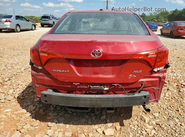 2T1BURHE2KC131716 2019 TOYOTA COROLLA Red Widok z tyłu
