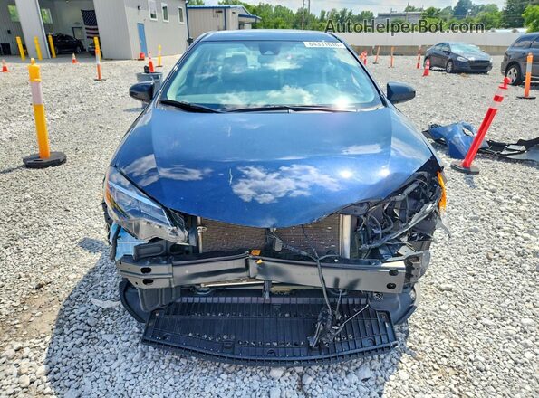 2T1BURHE2KC185307 2019 TOYOTA COROLLA Синий Вид спереди