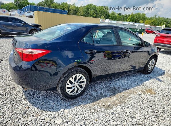 2T1BURHE2KC185307 2019 TOYOTA COROLLA Синий Задняя правая четверть