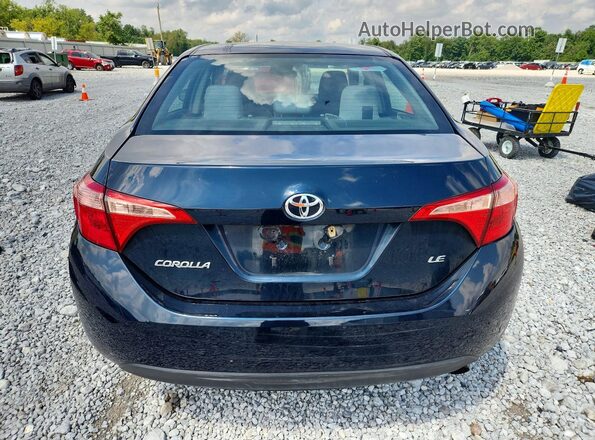 2T1BURHE2KC185307 2019 TOYOTA COROLLA Синий Вид сзади