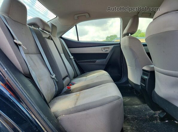 2T1BURHE2KC185307 2019 TOYOTA COROLLA Синий Вид задних сидений