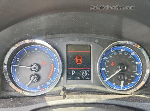 2T1BURHE2KC185307 2019 TOYOTA COROLLA Синий Вид щитка приборов