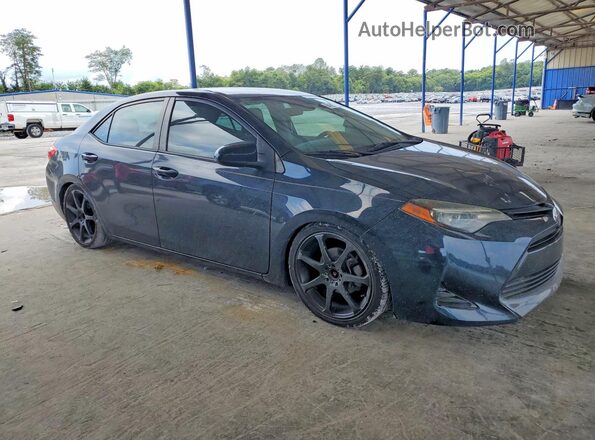 2T1BURHE2KC191804 2019 TOYOTA COROLLA Blue Delantero derecho