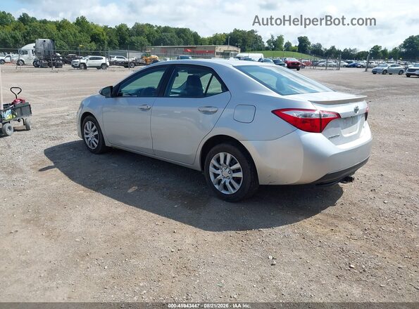 2T1BURHE3GC517584 2016 TOYOTA COROLLA Silver Trasero izquierdo